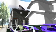 3D設計(BIM)実施設計5. 各種透視図もリアル・北側エントランス外観