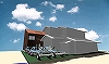 自遊空間スキップフロア案A外観｜北東駐車場から見る｜吹き抜け・オール電化床暖房・デザイン注文住宅