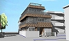外観透視図..東から見る