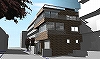 外観透視図..北東から見る